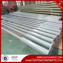 galvanised and powder coating steel street lighting poles